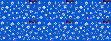 Şirin çiçekler. Raster Moda kumaş deseni. Çizgi çizimi deseni.