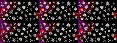 Raster çiçekli arka plan. Renkli Yaz Temalı eskiz kalıbı. Güzel eskiz şekli. Yazdır. Düz Çiçek Elementleri Tasarımı. Şirin kumaş deseni.