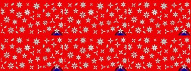 Raster illüstrasyonu. Çiçekli güzel suluboya desen. Kırmızı renklerde.