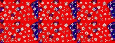 Renkli grunge renkli çiçeklerle soyut bir arka plan oluşturur. Parmak izi, kumaş, duvar kâğıdı, tekstil için raster dokusu. Nakış desenli çiçek deseni..