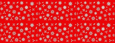 Renkli kırmızı çizim kalıbı. Doodle tarzı. Kırmızı renkte çiçekler. Tekstil ve kapak tasarımı için mükemmel. Elle çizilmiş sonbahar çiçeği deseni..