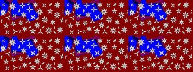 Düz Çiçek Elementleri Tasarımı. Renkli Yaz Temalı eskiz kalıbı. Çiçekli eskiz çizimi. Kırmızı renkte çiçekler.