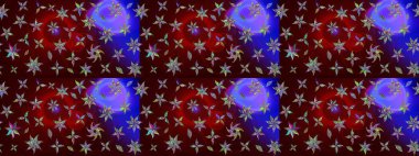 Tekrar eden çiçek arkaplanı, zarif kahverengi çiçek duvar kağıdı. Kahverengi renkler üzerine çiçek desenli çizimler, el yapımı papatyalar, papatyalar..