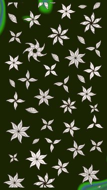 Çiçek desenli raster, gri çizgi grafik desenli soyut raster arkaplan. Modern stil dokusu.