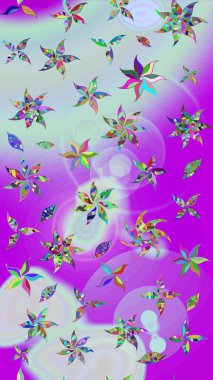 Klasik çiçek desenli. Paketleme, tekstil, duvar kâğıdı için çiçek eskizi. Yumuşak fayans. Raster 'ın taze dokusu. Yumuşak pamuk tasarımı.