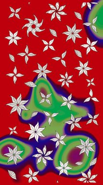 Eskiz Vintage Çiçek Deseni. Raster Kalça dokusu deseni.