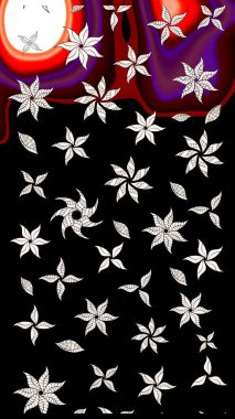 Çiçekli çiçek deseni, suluboya. Raster deseni. Küçük çiçekte güzel bir çiçek deseni..