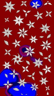 Çiçekli çiçek deseni, suluboya. Raster deseni. Küçük çiçekte güzel bir çiçek deseni..