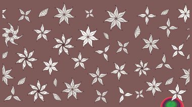 Küçük çiçekte güzel bir desen. Motley illüstrasyonu. Çiçekli bahar çiçekleri. Moda baskıları için zarif bir şablon. Küçük renkli çiçekler..