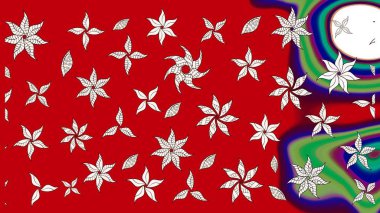 Suluboya çizim kalıbı. Dekorasyon ve tasarım için güzel bir desen. Moda baskısı. Eski model. Çiçeğin suluboya çizimlerinin zarif deseni.