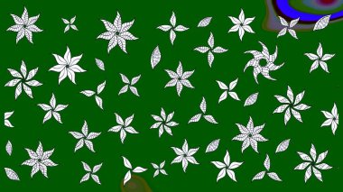 Şirin çiçekler. Raster Moda kumaş deseni. Çizgi çizimi deseni.