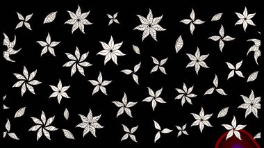 Siyah renkli çiçekler. Nazik, sevimli çiçek arkaplanı. Raster çiçek desenli ve çiçekli..