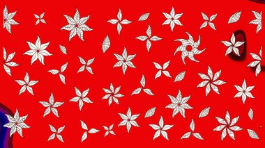 Raster illüstrasyonu. Eski usul. Eskiz geçmişi. Tomurcukları çiçek olan sevimli bir çiçek deseni. Raster. Kumaş, tekstil ve duvar kağıdı baskısı için..