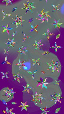 Arkaplan dokusu, duvar kağıdı, çiçek temalı gri renkler. Soyut etnik raster çizim kalıbı. Kabile sanatı boho baskısı, klasik çiçek arkaplanı.