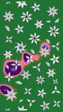 Tekstil veya kitap kapakları, imalat, duvar kağıtları, baskı, hediye paketi ve yapıştırma kitabı için çiçek eskizi geçmişi. Raster illüstrasyonu. Küçük ölçekli çiçeklerdeki basit sevimli desen.