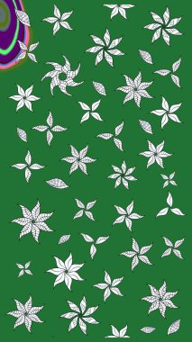 Raster çiçekli arka plan. Güzel kumaş deseni. Düz Çiçek Elementleri Tasarımı. Yazdır. Güzel eskiz şekli. Renkli Yaz Teması çizim şablonu.