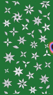 El çizimi Raster çizimi. Çizim çiçek deseni duvar kağıdı, web sitesi arka planı, ambalaj kağıdı, davetiye, broşür, afiş veya web sitesi için kullanılabilir. Karalama elementleri.