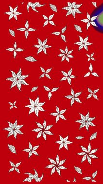 Yumuşak, yaz çiçekli arka plan. Kırmızı renkte çiçekler. Raster çiçek desenli ve çiçekli..