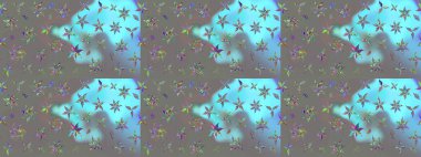 Yatak çarşafları, ceket, paket tasarımı, kumaş ve moda kavramları için tekstil baskısı. Eskiz modeli etnik tasarım. Çiçekleri, deniz kabukları, mandalaları ve suluboya efektleri olan deniz altyapısı.