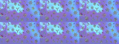 Mor renkli çiçekler. Tropik çiçekler. Gömlek çizimi Arkaplan Deseni.