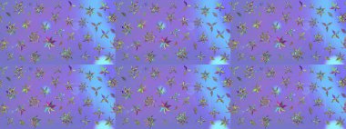 Mor renkli etnik çiçeklerle zarif bir eskiz şekli. Raster Çiçek İllüstrasyonu güzel tekstil..