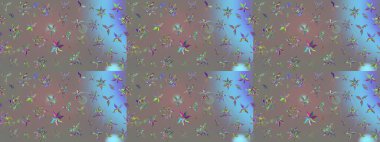 Tekstil veya kitap kapakları, imalat, duvar kağıtları, baskı, hediye paketi ve yapıştırma kitabı için çiçek eskizi geçmişi. Küçük çaplı çiçeklerdeki basit şirin desenler. Raster illüstrasyonu.