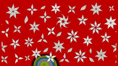 Kırmızı renkte güzel çiçekler olan eskiz deseni, suluboya çiçek deseni, duvar kağıdı, kart ya da kumaş için fayanslı. Raster..