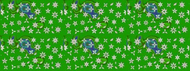 Düz Çiçek Elementleri Tasarımı. Güzel kumaş deseni. Güzel eskiz şekli. Raster çiçekli arka plan. Yazdır. Renkli Yaz Teması çizim şablonu.