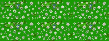 Yeşil renkli çiçekler. Renkli Bahar Teması eskiz kalıbı. Güzel çiçek deseni. Düz Çiçek Elementleri Tasarımı.