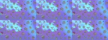 Mor renkli çiçekler. Yumuşak, bahar çiçekli arka plan. Raster çiçek desenli ve çiçekli..