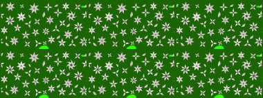 Eskiz arkaplan modeli. Yeşil yapraklı yabani çiçekler. Suluboya, elle çizilmiş. Raster illüstrasyonu.