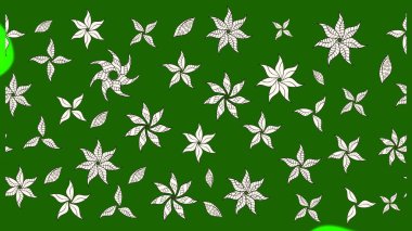 Çiçekli karalama şeklinde Raster çiçek deseni. Yeşil renkli çiçekler. Nazik, sevimli çiçek arkaplanı..
