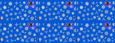 Küçük çiçekteki sevimli çiçek deseni. Tony 'nin kumaş kalıbını çiz. Raster illüstrasyonu. Modaya uygun kumaş deseni.