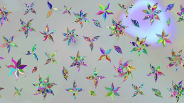 Gri renkli çiçekler. Nazik, narin çiçek arkaplanı. Raster çiçek desenli ve çiçekli..