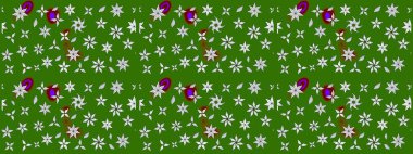 Sketch Floral Pattern in Raster illustration. Fancy fabric pattern. Colour Spring Theme sketch pattern Background. Flat Flower Elements Design.