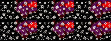 Doodle çiçekler ve dalları, otlar ve çiçekler. Elle çizilmiş. Raster resim. Güzel kumaş deseni.