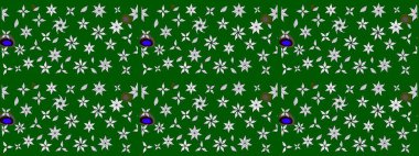 Botanik çizim kalıbı. Suluboya etkisi. Organik elementler. Raster deseni.