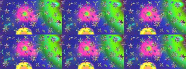 Kabile sanatı boho baskısı, klasik çiçek arkaplanı. Arkaplan dokusu, duvar kağıdı, mavi renkli çiçek teması. Soyut etnik raster çizim kalıbı.