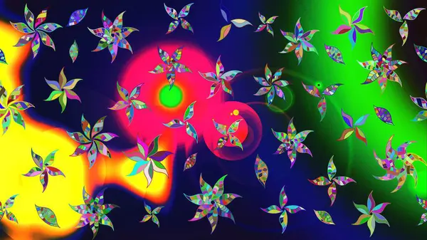 Raster deseni. Yumuşak, mavi renkte yaz çiçekleri. Küçük çiçekteki sevimli çiçek deseni. Raster illüstrasyonu.