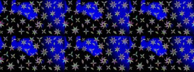 Güzel kumaş deseni. Raster suluboya deseni, narin çiçekler, siyah çiçekler, tebrik kartı şablonu..