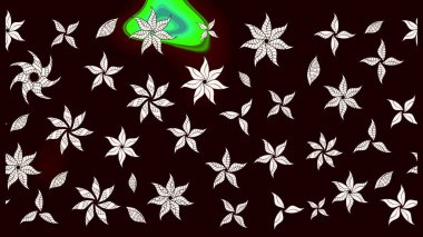 Çiçek desenli eskiz. Siyah renkli çiçekler. Tişört baskısı için çiçek boyama rasteriName.