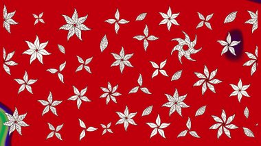 Şirin çiçek elementleri. Düz Çiçek Elementleri Tasarımı. Taslak desenli, modaya uygun kumaş deseni. Renkli Bahar Teması eskiz kalıbı. Raster illüstrasyonu.