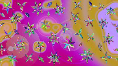 Sabıka fotoğraflarında, bebek kıyafetlerinde, duvar kâğıtlarında, paket kutularında falan kullanılabilir. Zarif, parlak ve eskiz morumsu çiçek deseni tasarımı.