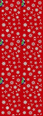 Düz Çiçek Elementleri Tasarımı. Raster illüstrasyonu. Şirin çiçek elementleri. Taslak desenli, modaya uygun kumaş deseni. Renkli Bahar Teması çizim şablonu.