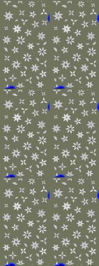 Karalama çiçekleri çizim kalıbı. Sanat, çiçeklere ilham verir ve arka plan bırakır. Raster deseni. Yeşil el çizimi desen.