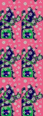 Güzel kumaş deseni. Çiçek arkaplan. Çizim raster deseni.