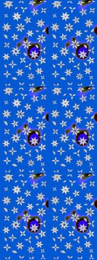 Çocuk stili. Renkli Bahar Teması eskiz kalıbı. Düz Çiçek Elementleri Tasarımı. Çiçekli çizim raster arkaplanı.