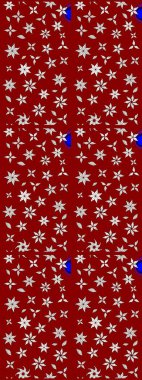 Tekstil için figür. Şirin, zarif çiçekler Raster illüstrasyonu. Davetiye ve kartpostal tasarımı için dekoratif çiçek unsurları. Poster ya da kapak için arka plan. Yapraklı çizim deseni.