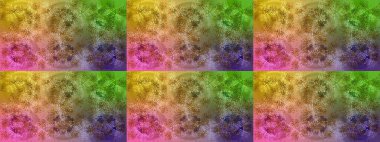 Renkli elementlerle Raster ilginç desen