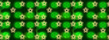 Farklı kar taneleri toplayıcısı, yeşil, mavi ve sarı renklerde kış elementleri. Raster Noel soyut renkli arkaplan ve tatlı kar tanesi.